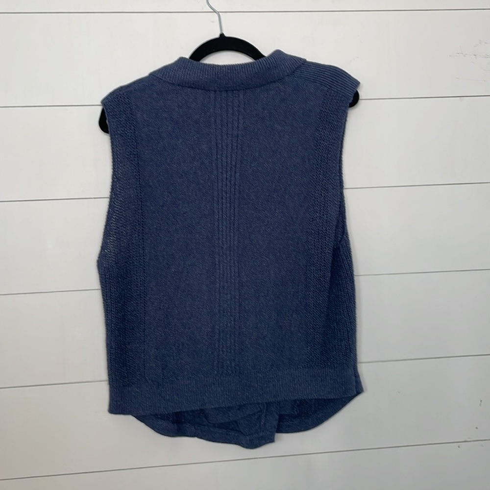 Banana Republic Assymetrical Zip Sweater Vest L - Picture 3 of 8